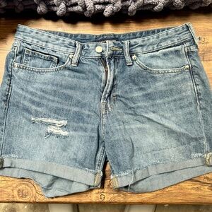 Lucky Brand Blue Jean Shorts Distressed Cut-Off Style
